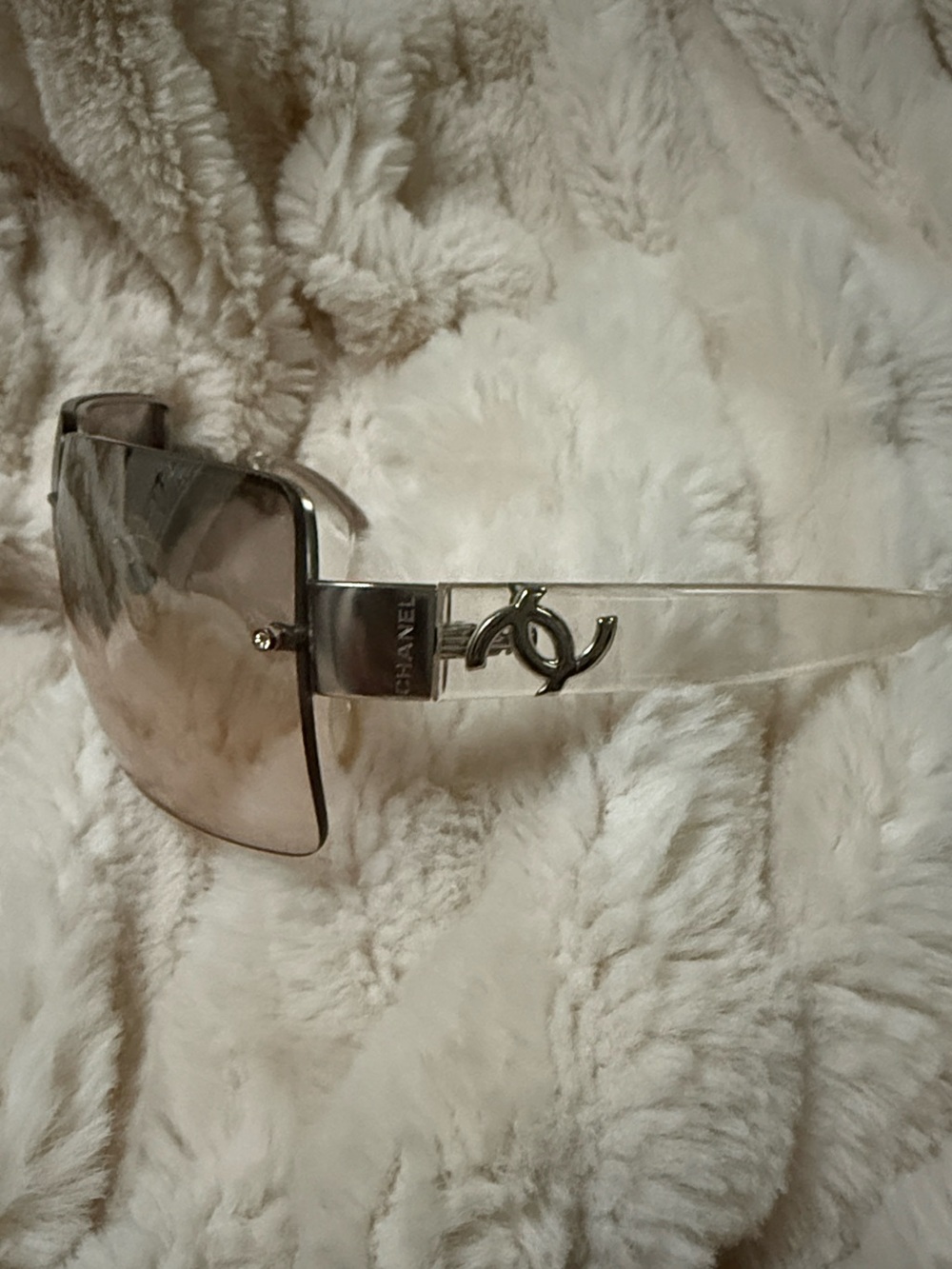 CHANEL Rimless Sunglasses in Light Brown Gradient Lens VINTAGE - Picture 5 of 16